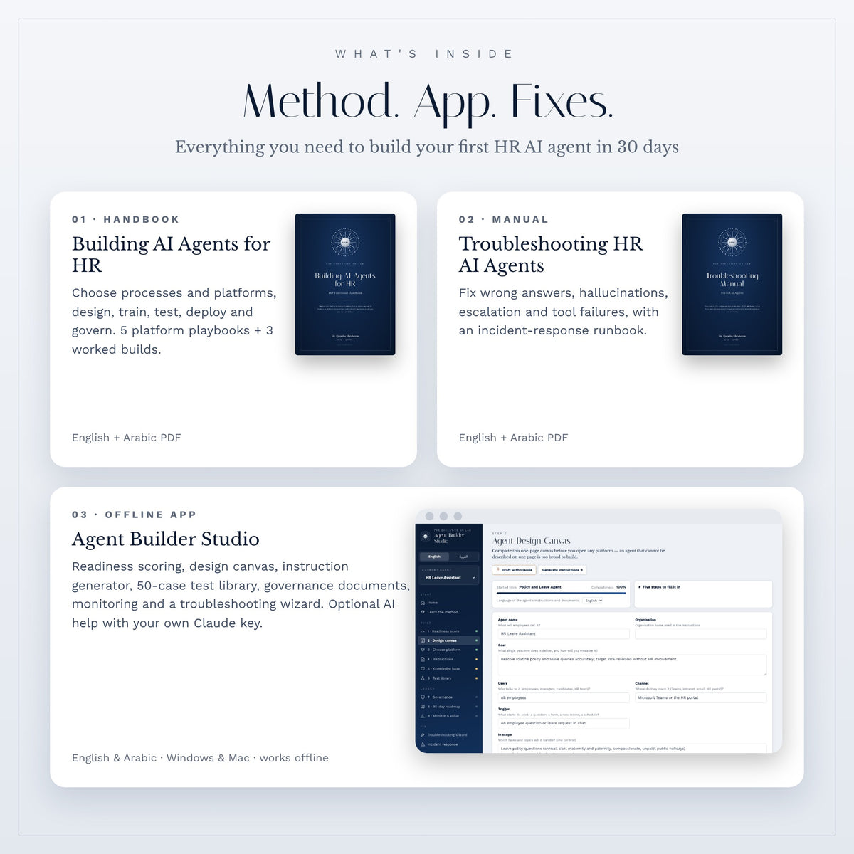 Level 5: Agentic AI for HR — Complete Kit (Handbooks + Agent Builder Studio App)